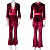 Drop – Tödliches Date Violet rot Jumpsuit Cosplay Outfits